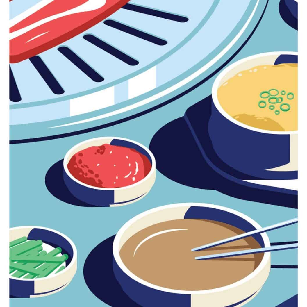 Seoul Nightlife Vector Poster Series, Coen Pohl's Neon City Illustrations