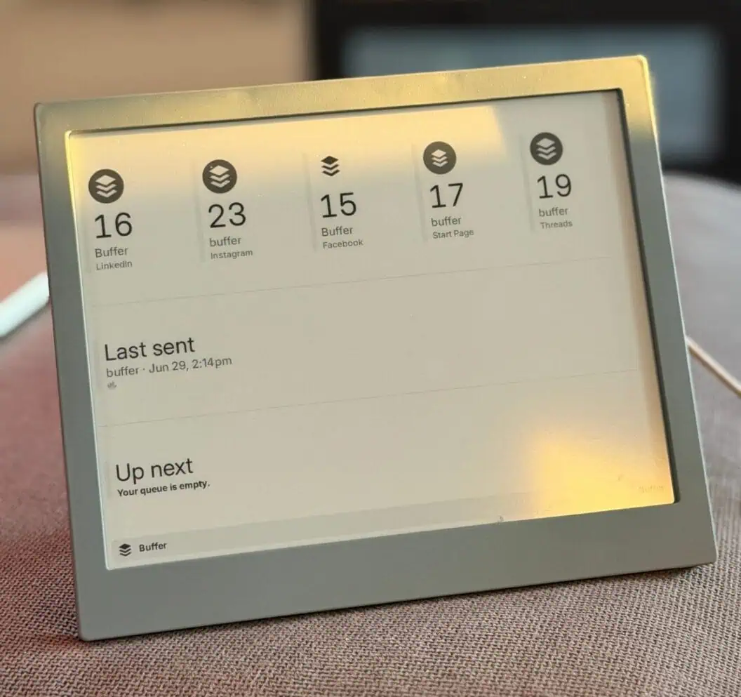 TRMNL's New Buffer Plugin Is Live, Win a Free Device While Supplies Last