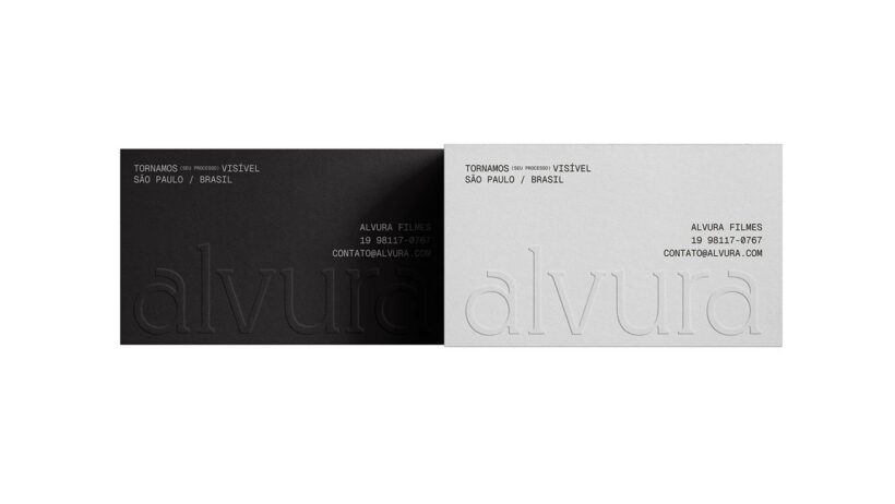 Alvura Filmes Signature Visual Identity, Bold Brand System for Cinematic Storytellers