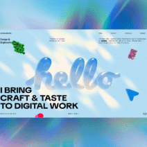 HAOQI.DESIGN, Fusing DOM and WebGL on a Retro-Futurist Stage