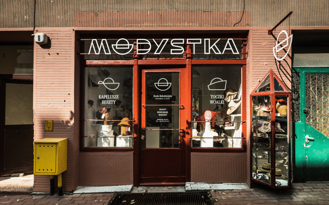Modystka Storefront Makeover, Bold Polish Signage That Boosts Local Foot Traffic