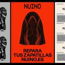 NUINO Brand Identity, Eye-Catching Visuals for a Modern Footwear Repair Studio