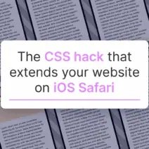 One CSS tweak to make your site fill iOS Safari viewport, no JavaScript