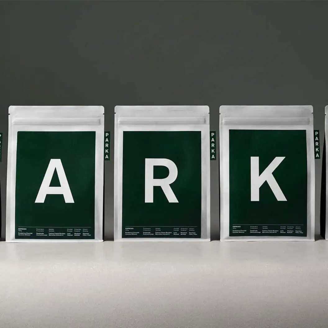 Parka Coffee Packaging, Paprika Design's Bold Arctic Rebrand That Commands Shelf Attention