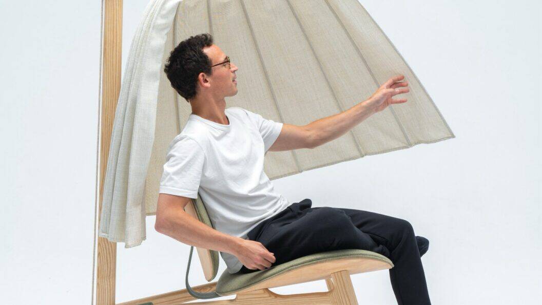 Shanti Meditation Chair, Futurewave's Sleek Industrial Design for Calm, Contemporary Interiors