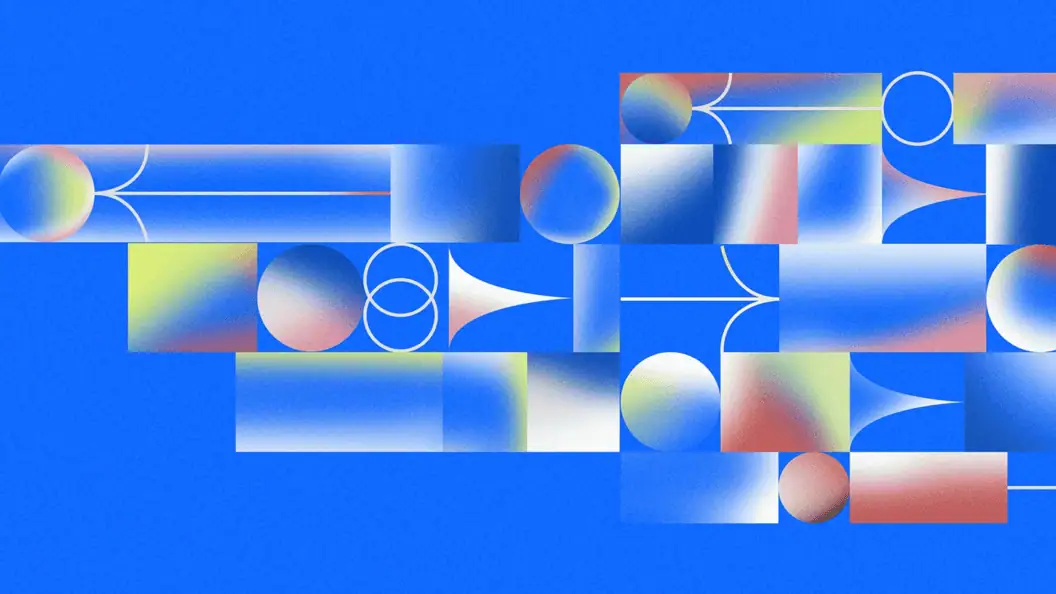 Temporal Topography, Spatial Layers in a Vivid Digital Illustration