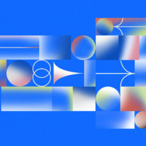 Temporal Topography, Spatial Layers in a Vivid Digital Illustration
