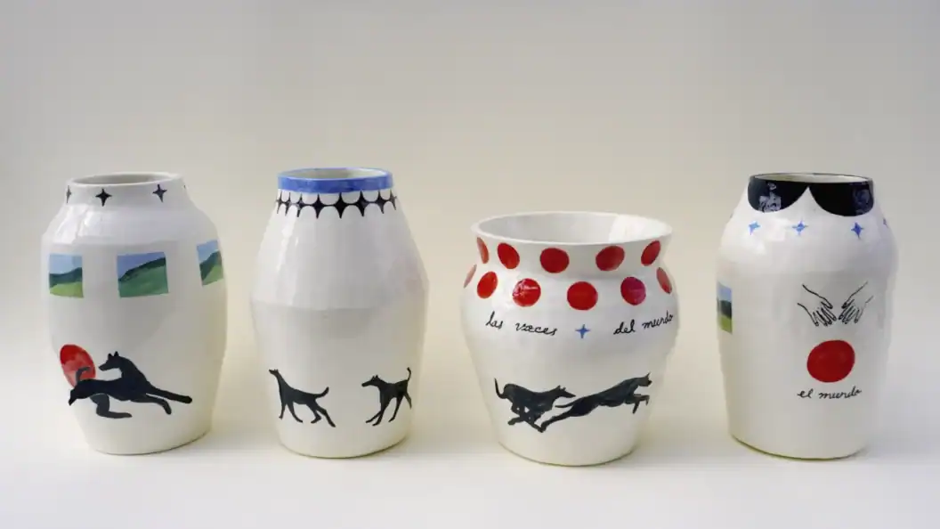 Danna Gutierrez, Gallina Clueka, turns drawings into collectible tactile vessels you can hold