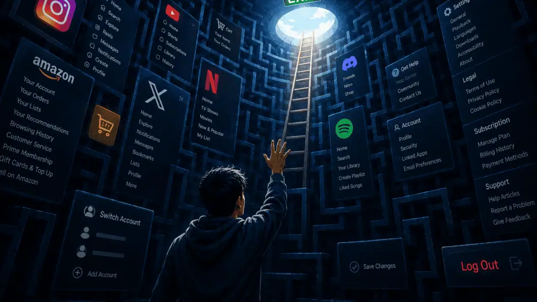 Why Big Tech Hides the Log Out Button, and How You Can Reclaim Control