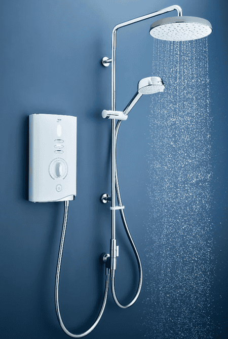 High-quality modern electric shower with adjustable water temperature and pressure, perfect for a stylish and functional bathroom upgrade.