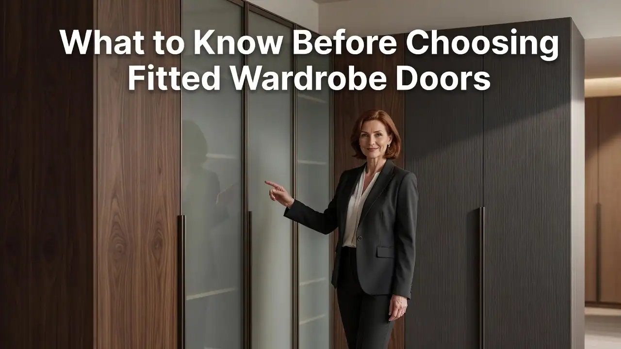 Professional header image for list-based article: What to Know Before Choosing Fitted Wardrobe Doors