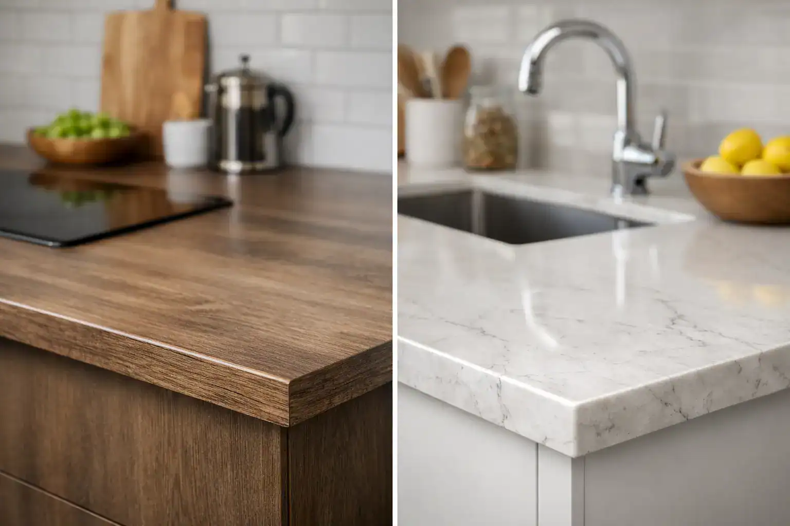 Laminate Versus Quartz Worktops Compared