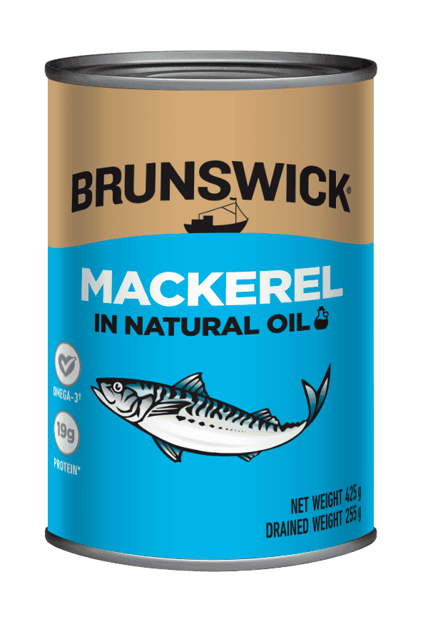 Brunswick<sup>®</sup> Mackerel in Natural Oil – 425g