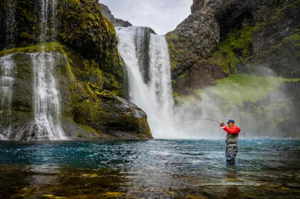 Fly fishing in Iceland