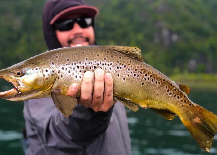 Fly fishing at Chimalfe Patagonia Lodge in Chile