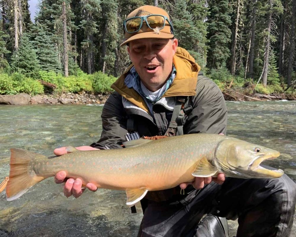 Bull Trout heli-fishing in BC, Canada