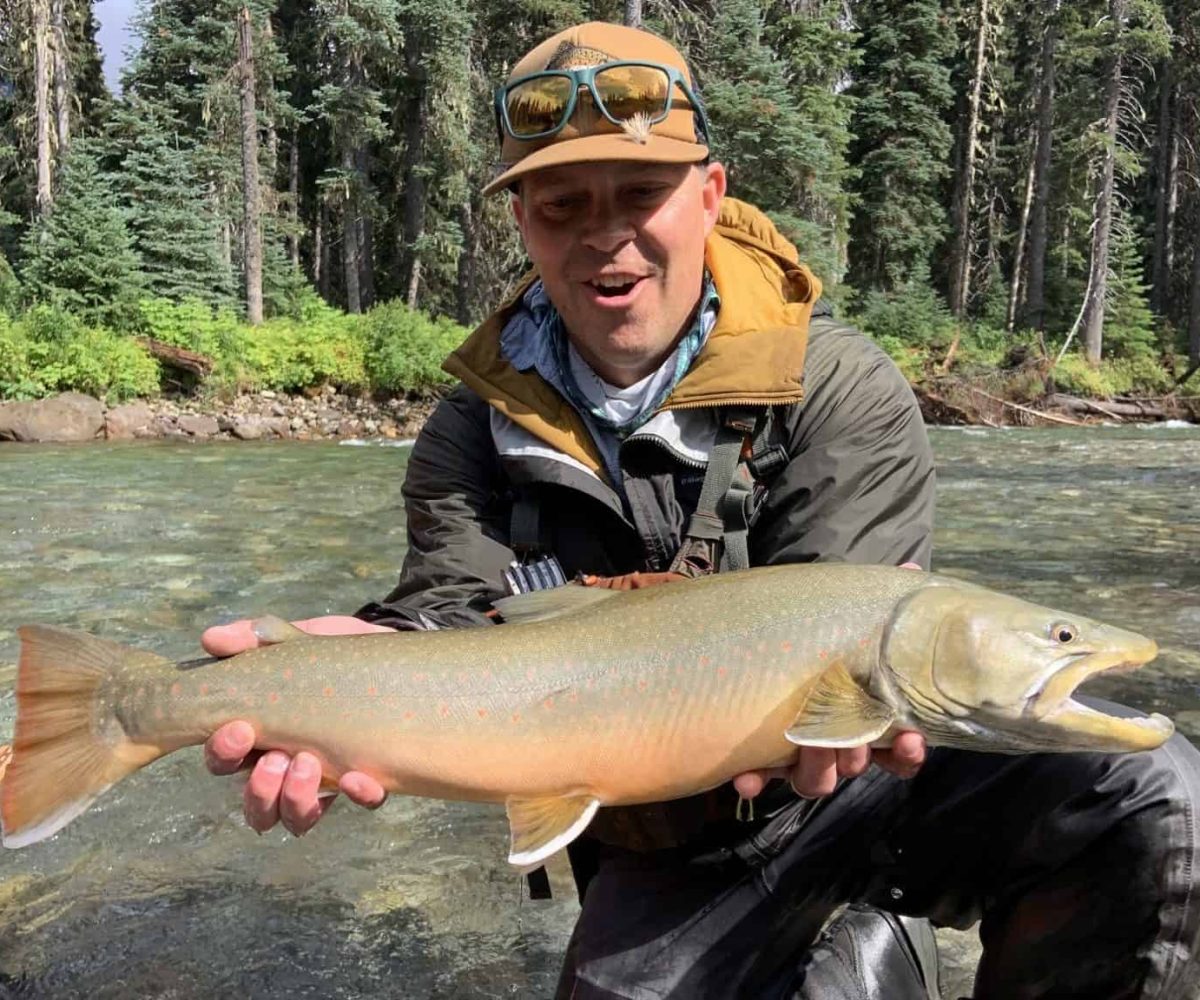 Bull Trout heli-fishing in BC, Canada