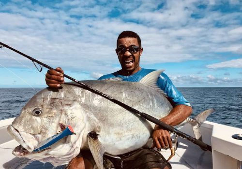 giant trevally in madagascar fishing