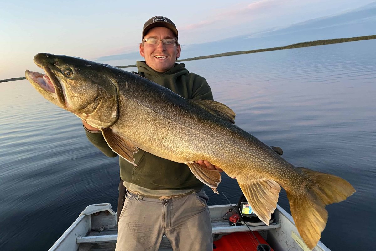 Lake Trout fishing at Hatchet Lake Lodge in Saskatchewan Canada