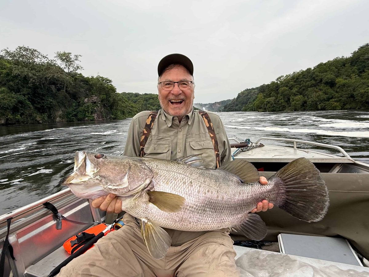 nile perch caught with bucket list fishing trips at Murchison Falls Fishing