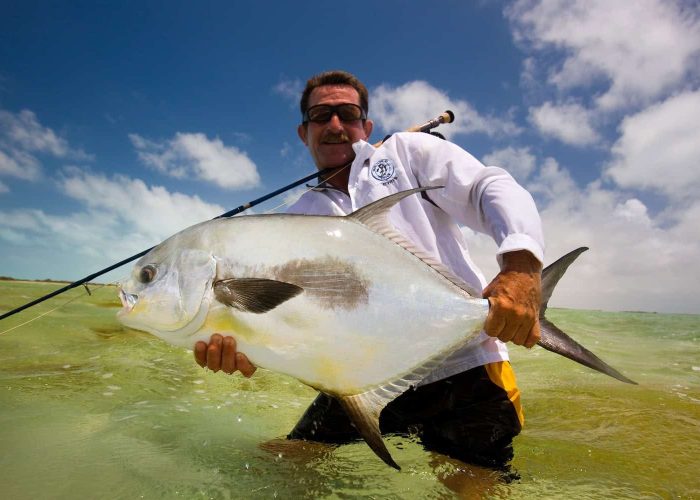 big permit caught on cuba fly fishing trip