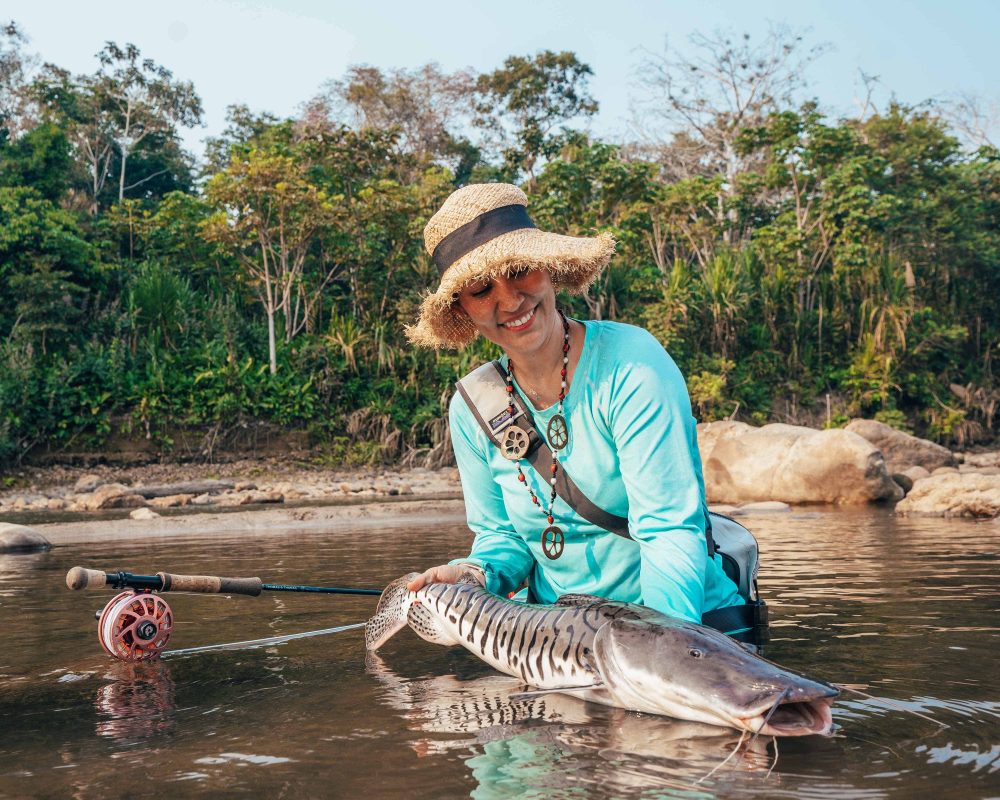 Catfish landed at Tsimane in Bolivia