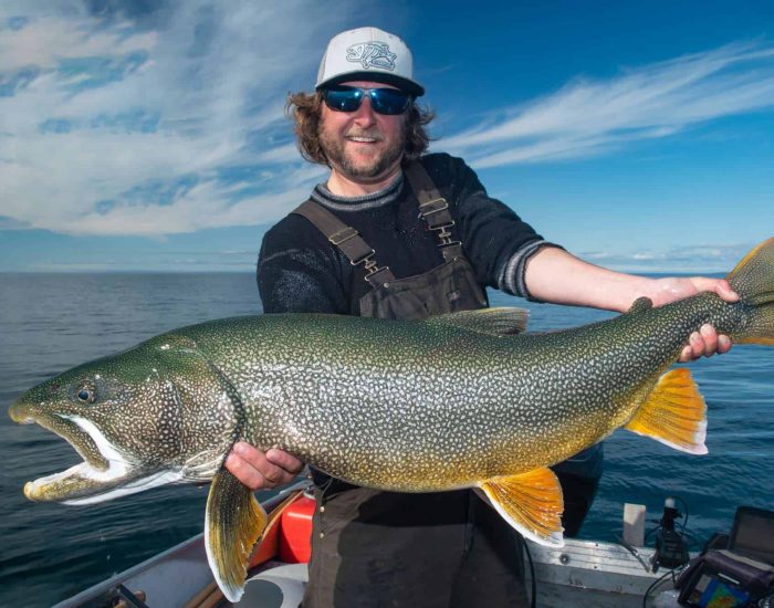 Trophy Lake Trout caught on guided trip at Great Bear Lake