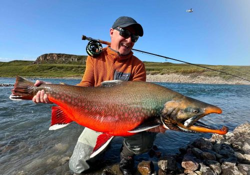 Arctic char fly fishing in Canada
