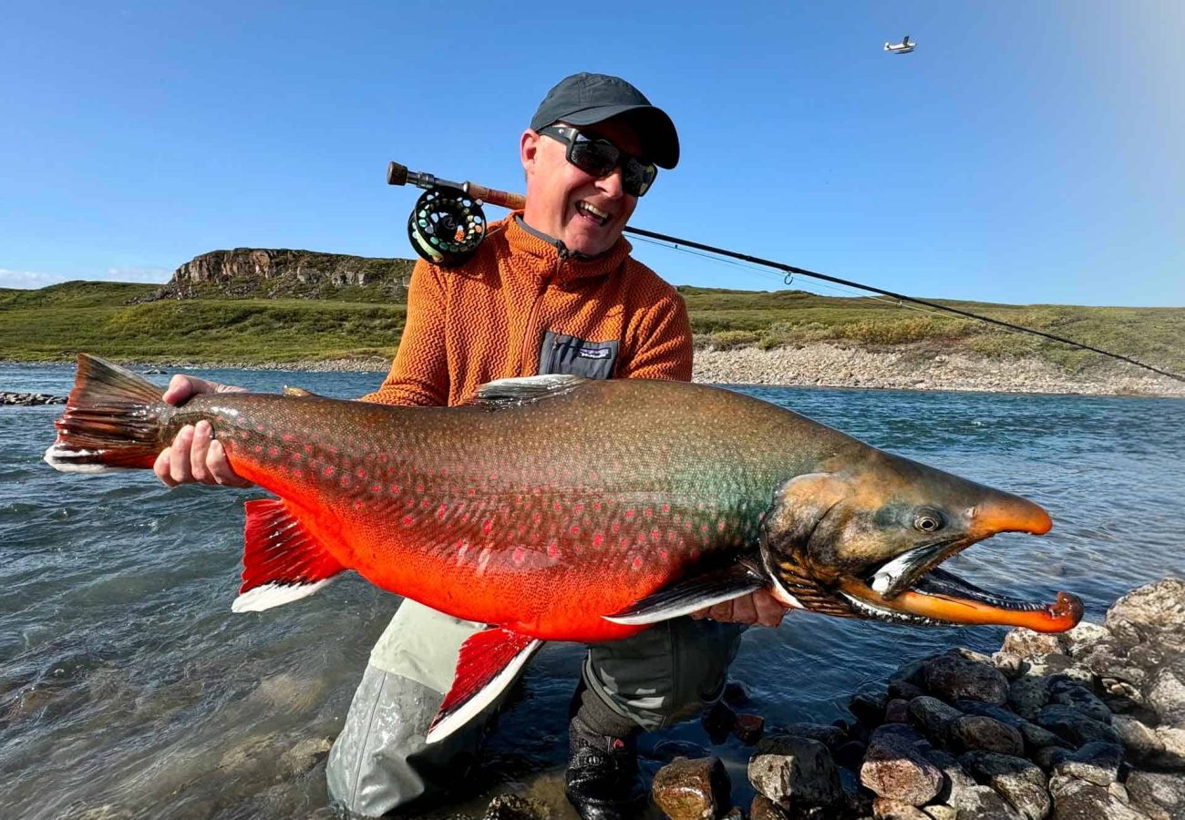 Arctic char fly fishing in Canada