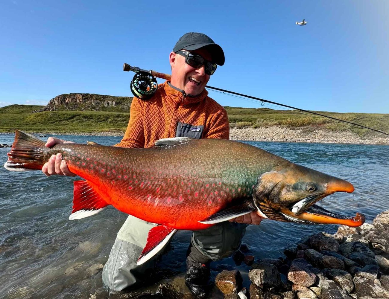 Arctic char fly fishing in Canada