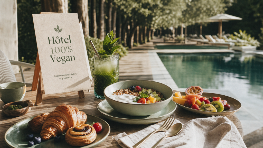 Vegan resorts : petit-déjeuner vegan à l’hôtel, piscine et menu 100% vegan