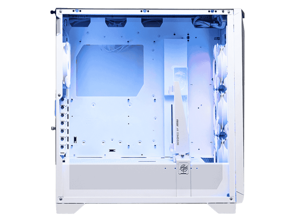 High-performance gaming PC case with sleek design and advanced cooling features.