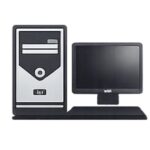 High-performance desktop computer with a sleek monitor, ideal for gaming and professional use.