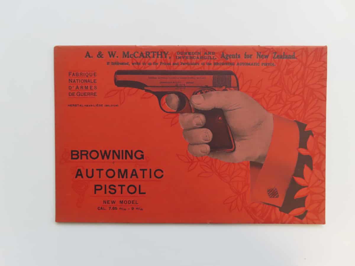 FN Model 1910 pistol Booklet (McCarthy NZ)