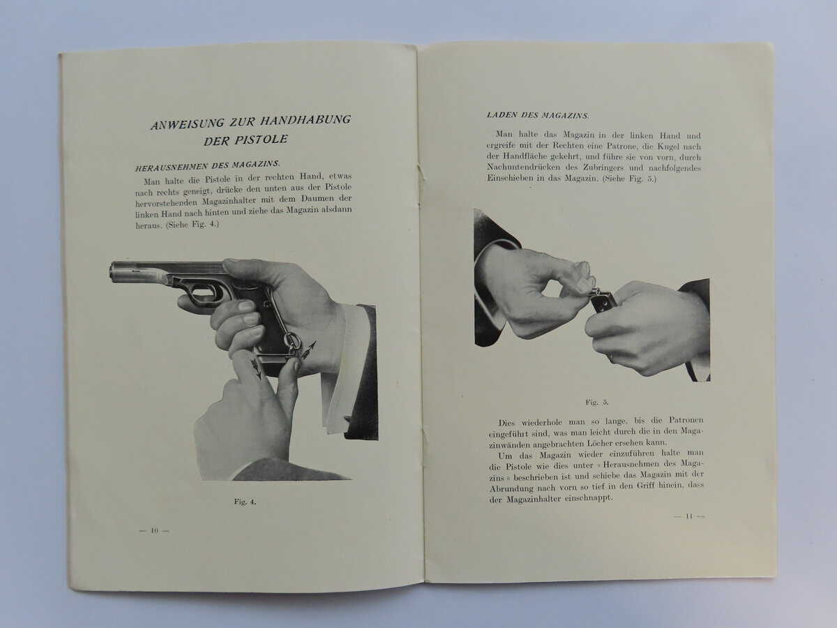 Original FN Booklet for the FN Model 1922 Pistol