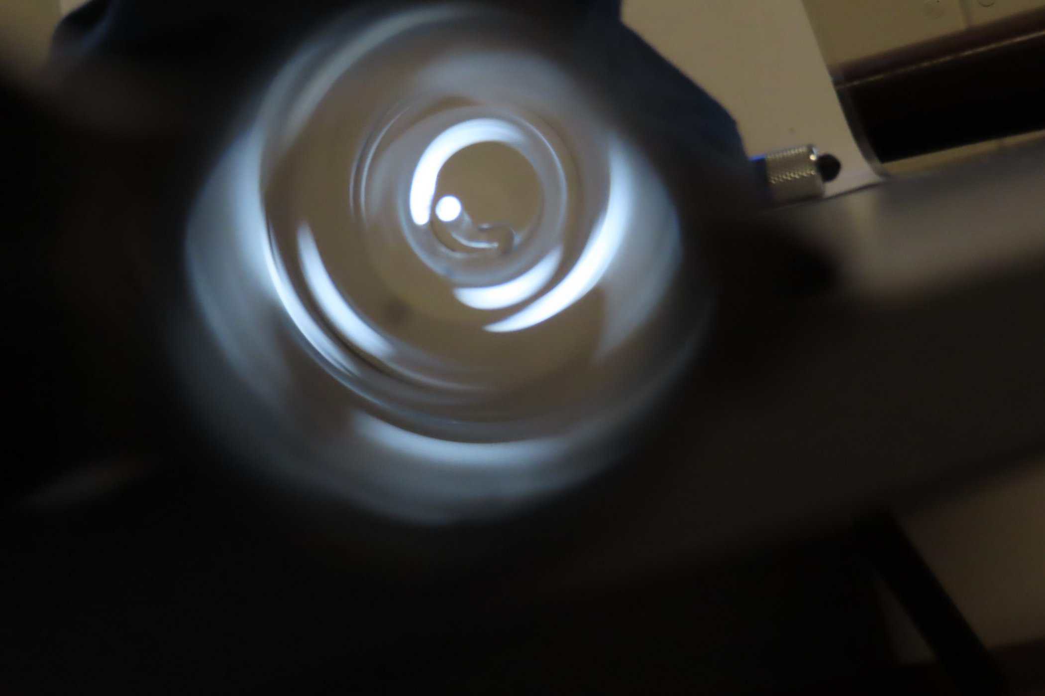 Close-up of an ammunition cartridge chamber for firearms and guns.