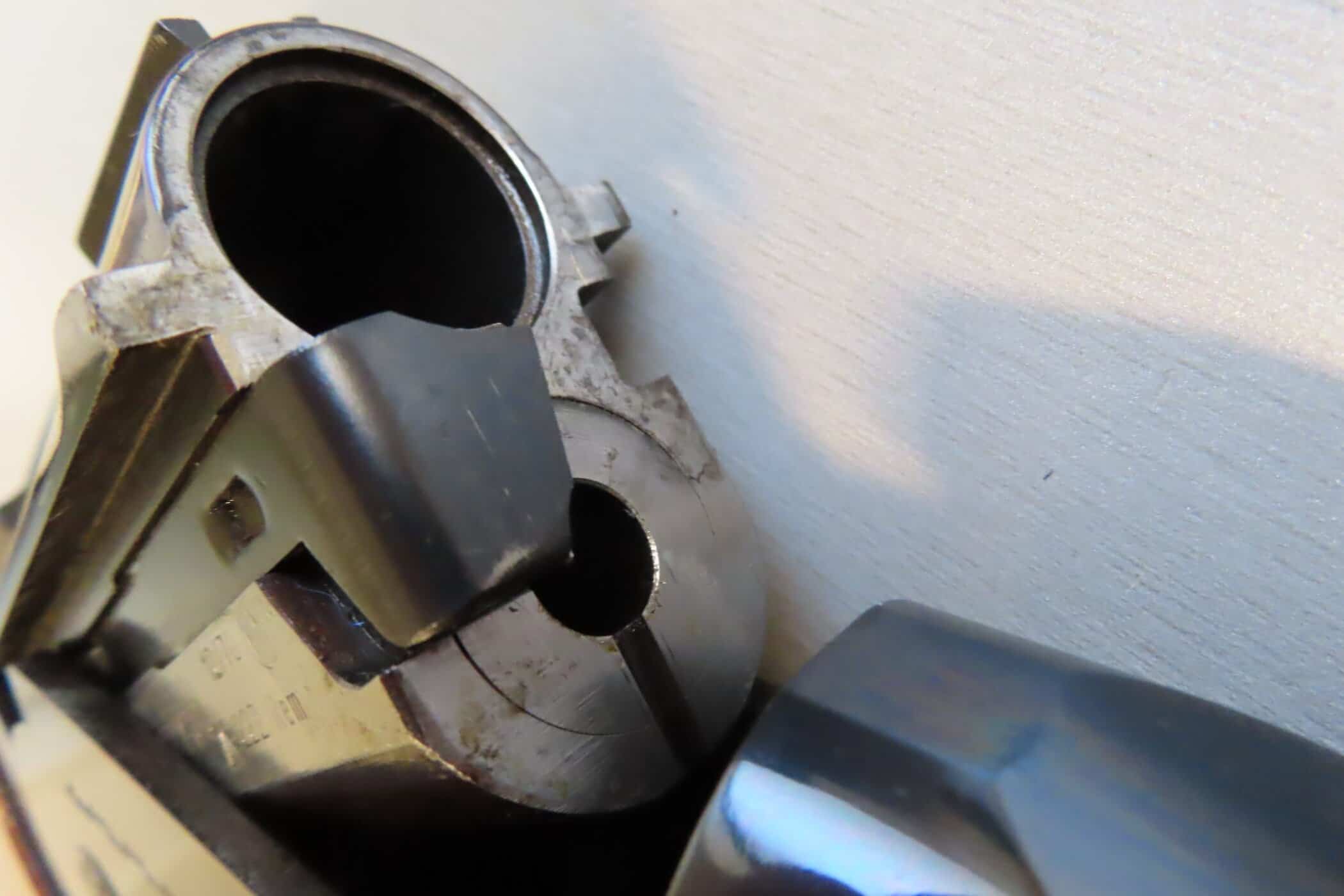 Handsome, metallic gun cartridge casing with detailed craftsmanship.