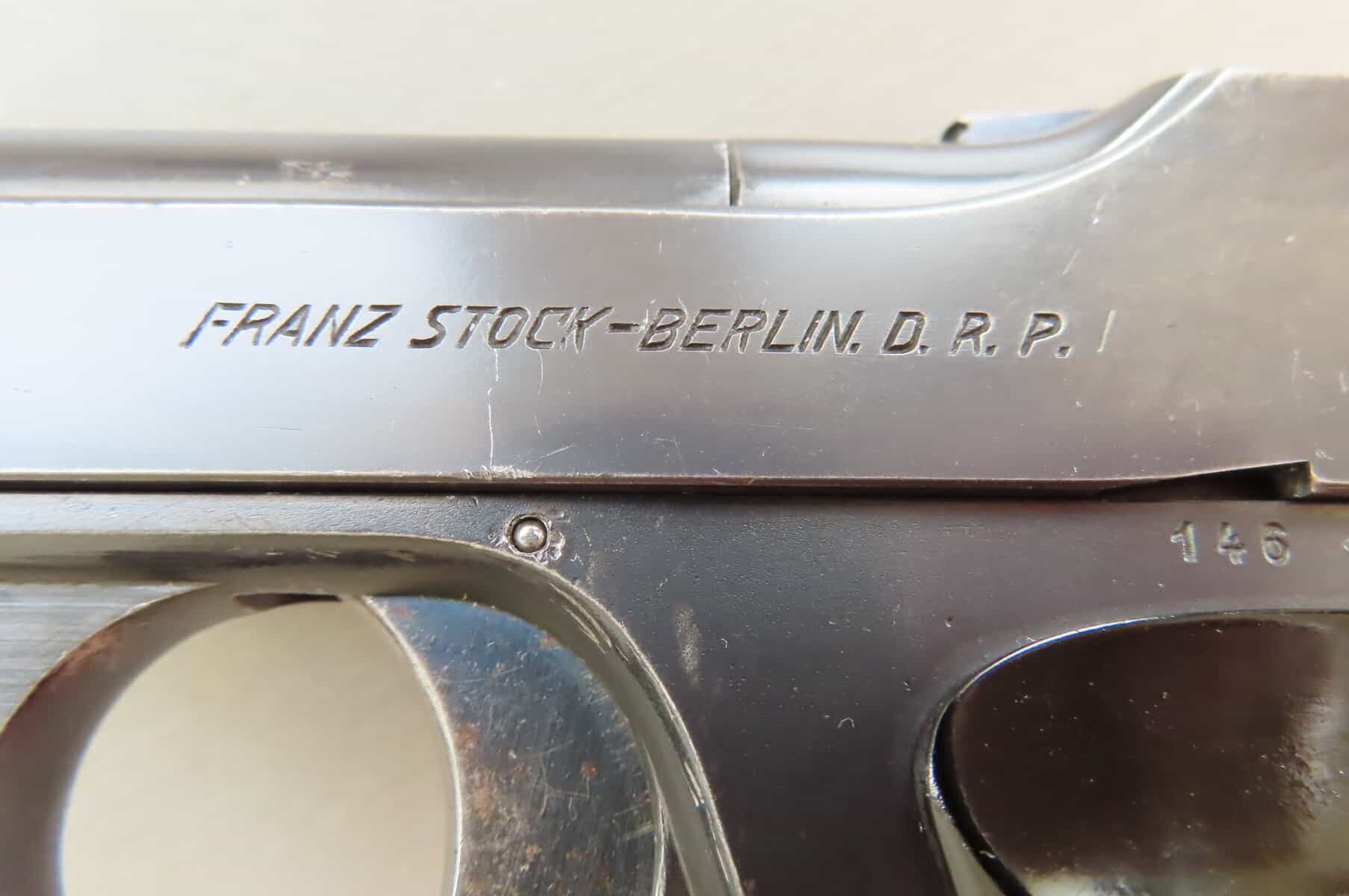 RARE .22 German Franz Stock Target Pistol