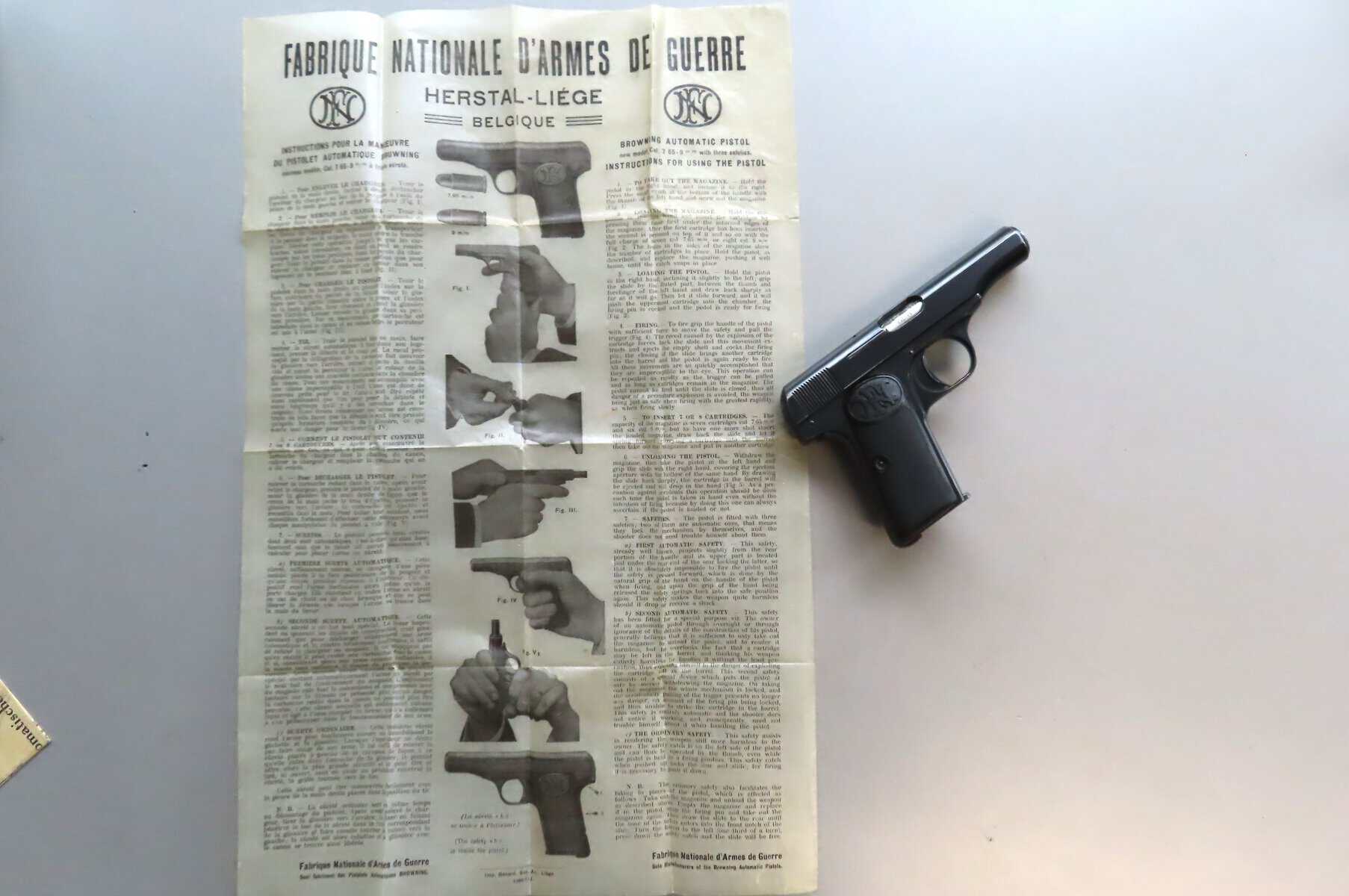 7.65mm FN Model 1910 pistol