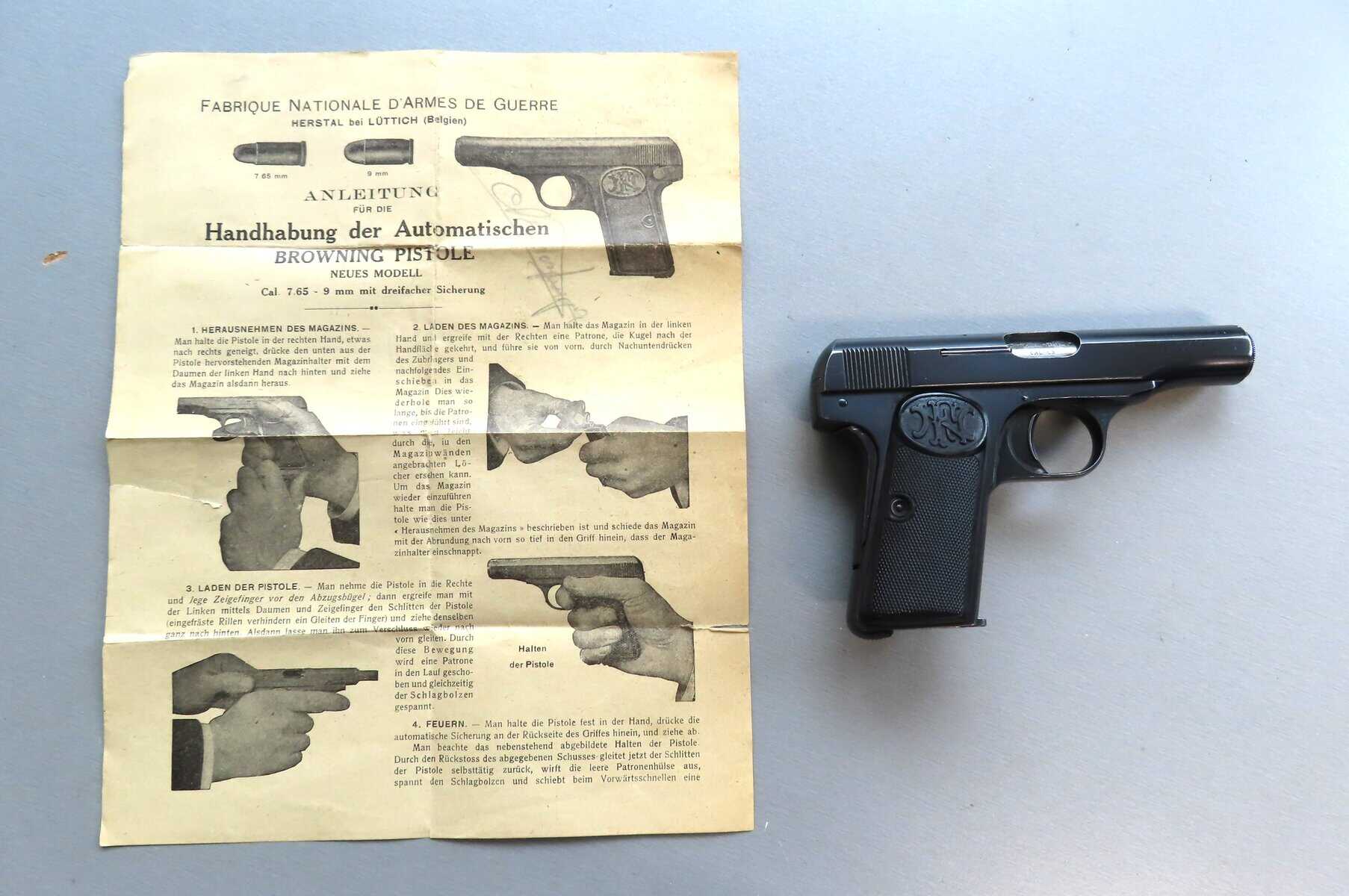 7.65mm FN Model 1910 pistol