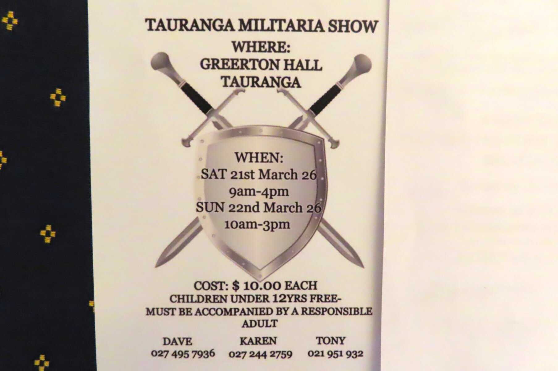 Tauranga Gun Show 21st & 22nd March