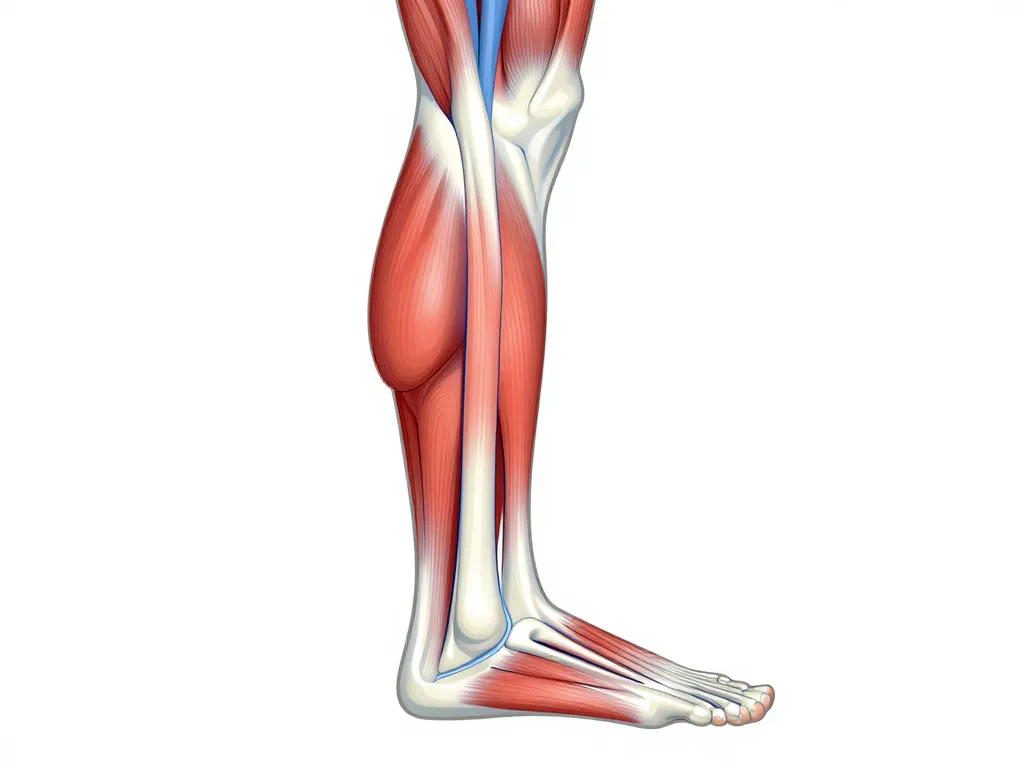 diagramme anatomie sural mollet