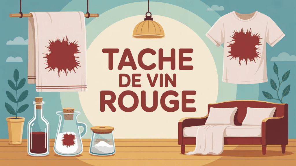 astuce de grand mere tache de vin rouge sur linge et canapé
