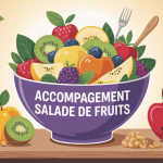 avec quoi peut on accompagner une salade de fruits illustration salade colorée