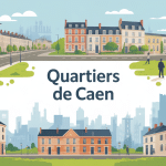 illustration quartiers de caen quartier