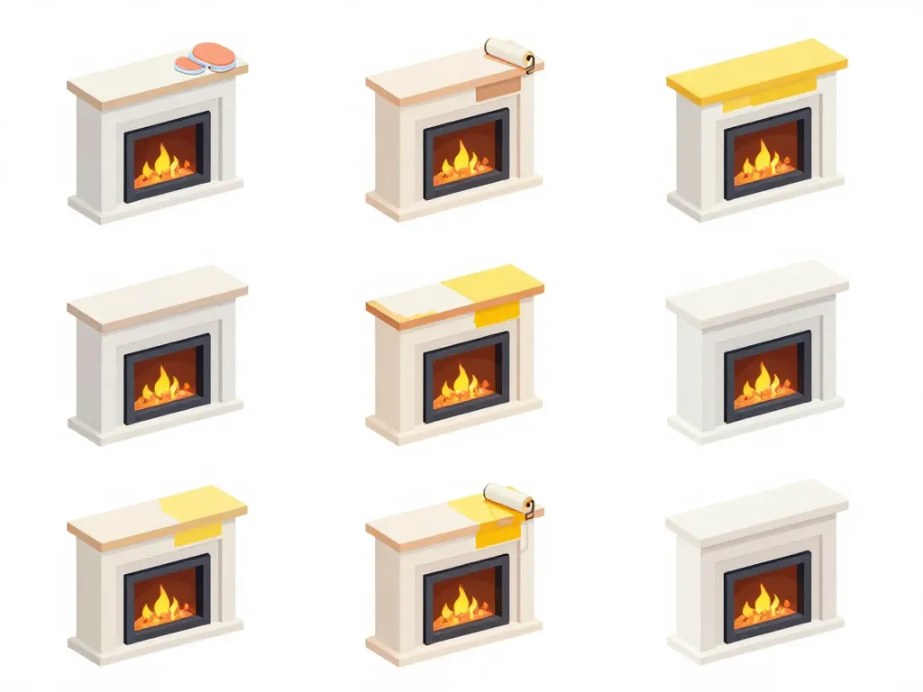 Guide étapes peinture cheminée peinte moderne, méthodes pros