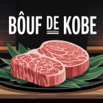 prix boeuf de kobe sur plateau japonais viande persillée