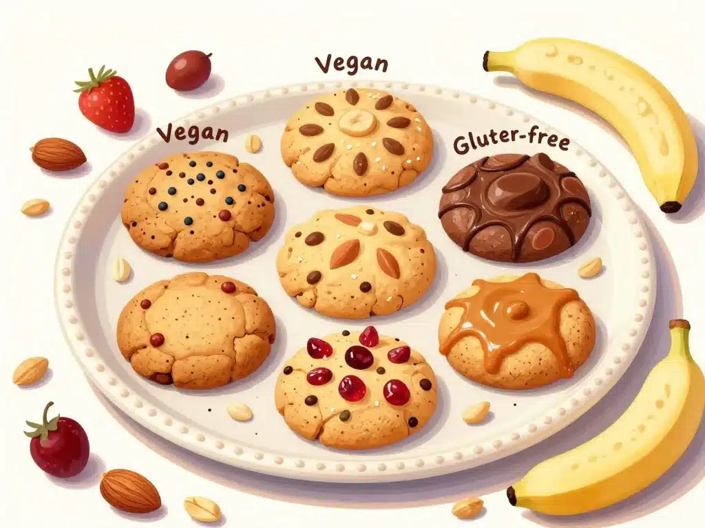 recette cookies proteiné variantes vegan sans gluten plateau