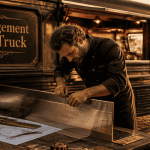 aménagement food truck chef devant camion