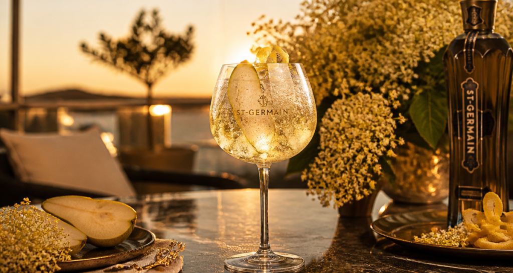 aperol st germain spritz verre terrasse